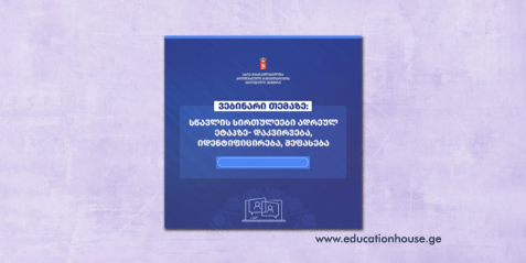 სწავლის სირთულეები ადრეულ ეტაპზე - დაკვირვება, იდენტიფიცირება, შეფასება