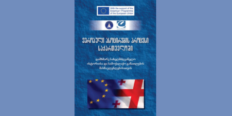 ევროპული ასოცირების პროცესი საქართველოში - დამხმარე სახელმძღვანელო ისტორიისა და სამოქალაქო განათლების მასწავლებლებისათვის